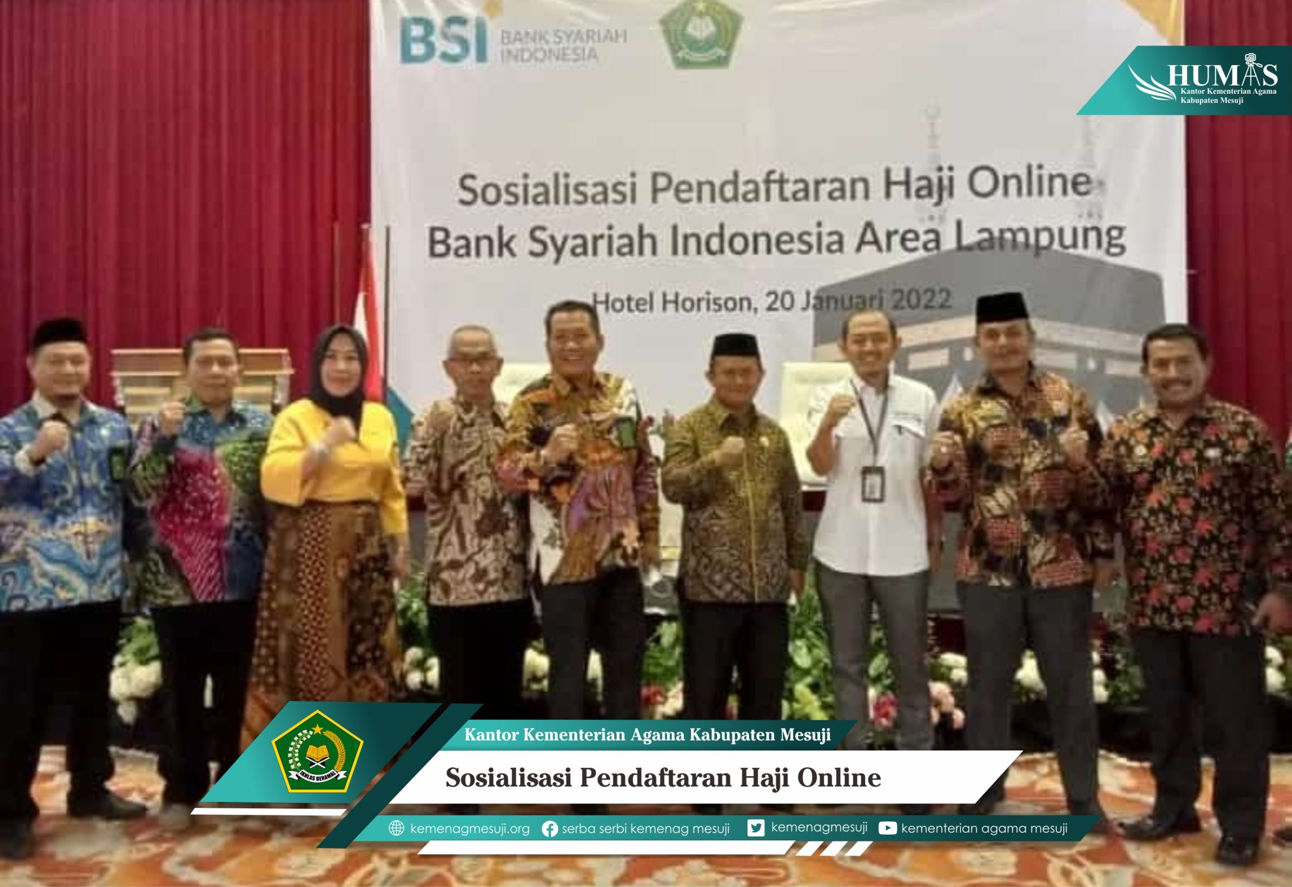 Sosialisasi di Hotel Horizon Bahas Daftar Haji Berikut Pembukaan Rekening BSI Secara Online