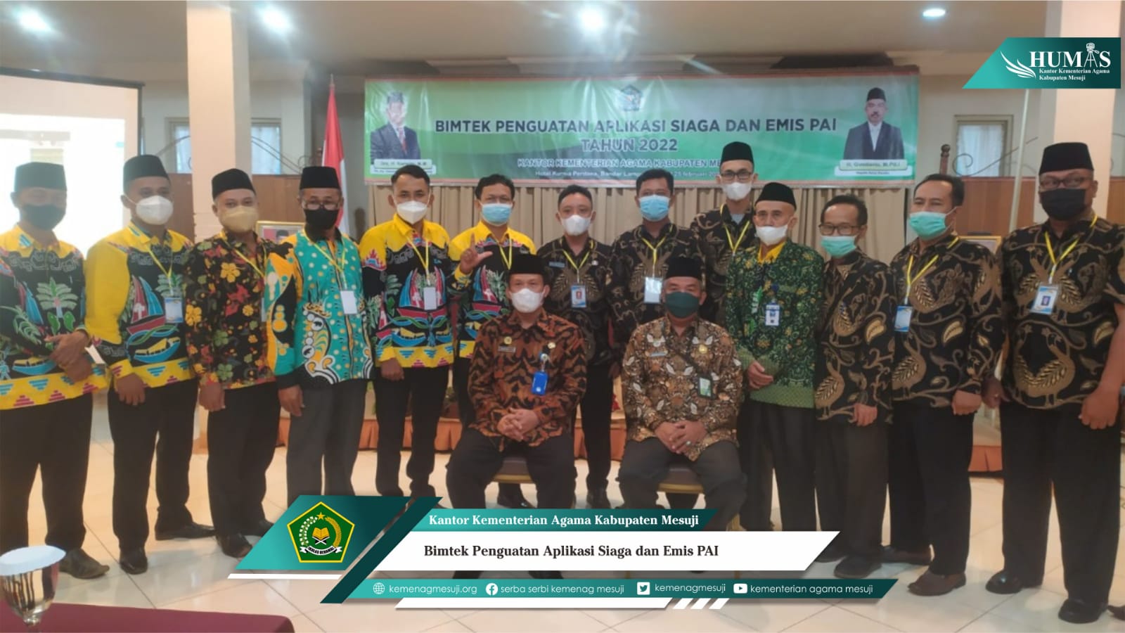 Bimtek Penguatan Aplikasi Siaga dan Emis PAI oleh Kasi Pendis Kantor Kementerian Agama Kabupaten Mesuji